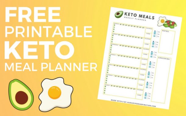 free printable meal planner template for keto