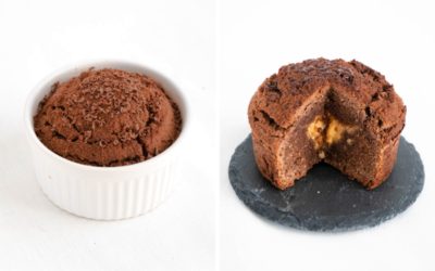 Chocolate Keto Mug Cake With Peanut Butter Core (Keto Dessert, Low Carb Desserts)