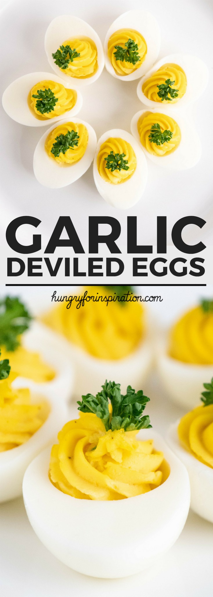 Easy Garlic Deviled Eggs (Russian Eggs, Stuffed Eggs) - Easy Keto Snacks, Low Carb Snacks