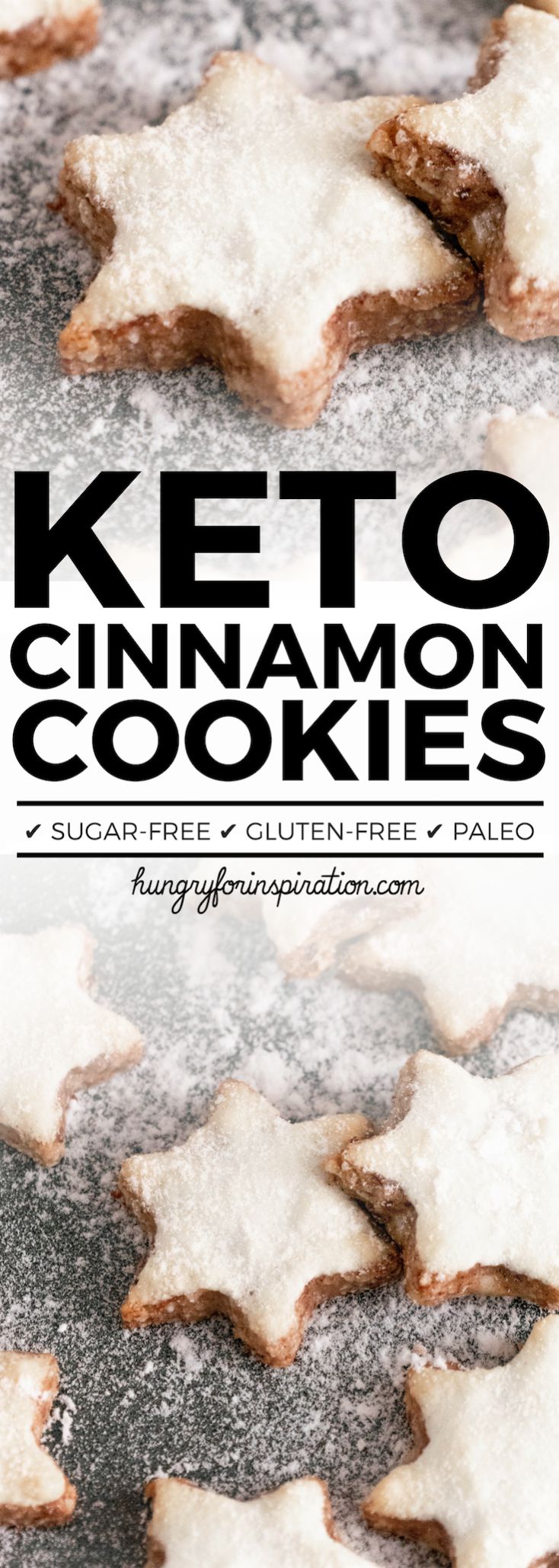 Keto Cinnamon Star Cookies (Keto Christmas Cookies, Keto Treats, Low Carb)