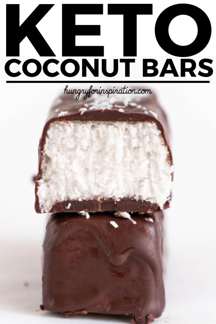 Healthy No Bake Keto Coconut Bars (Homemade Mounds Bars/ Homemade Bounty Bars)