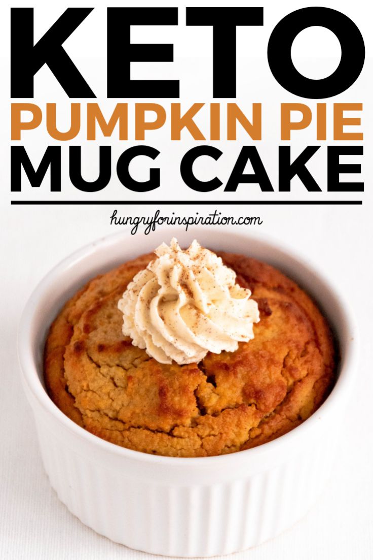 Keto Pumpkin Pie Mug Cake (Super Quick & Easy Keto Dessert or Snack)