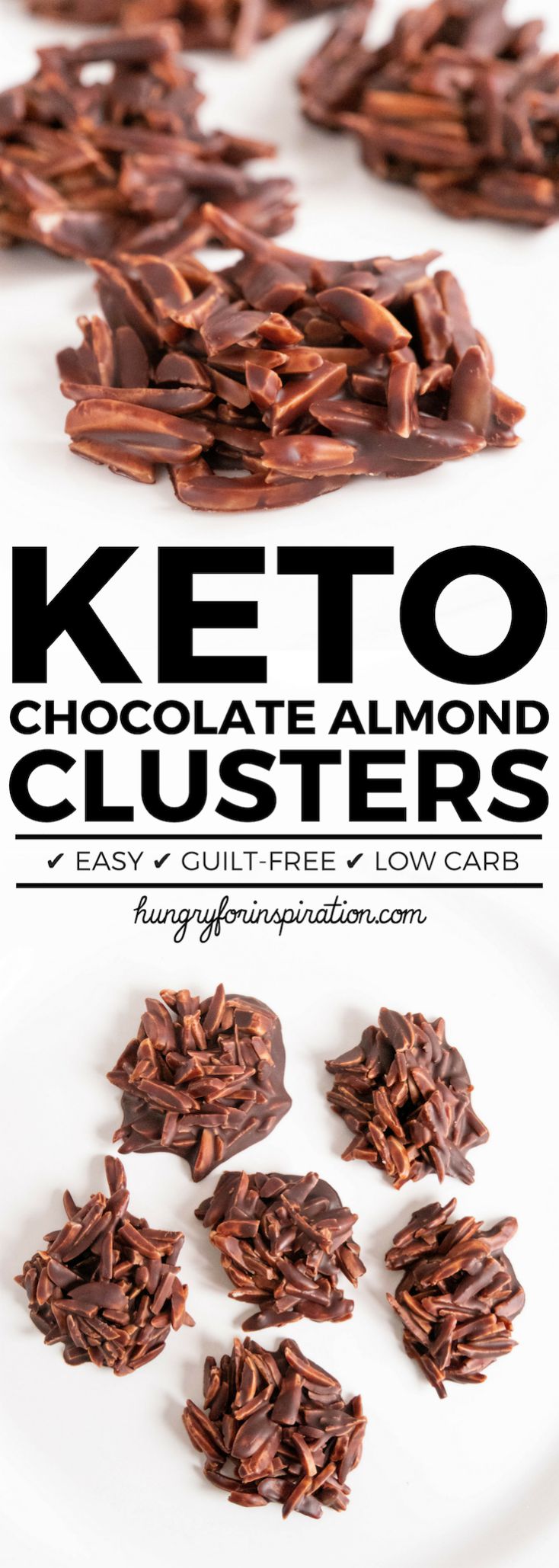 Keto Almond Chocolate Clusters (Easy Keto Treats, Keto Dessert)