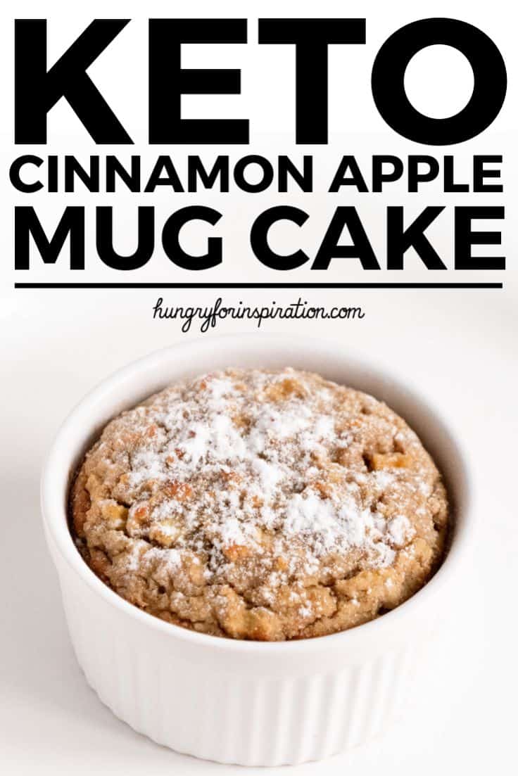 Cinnamon Apple Pie Keto Mug Cake (Easy Keto Dessert)