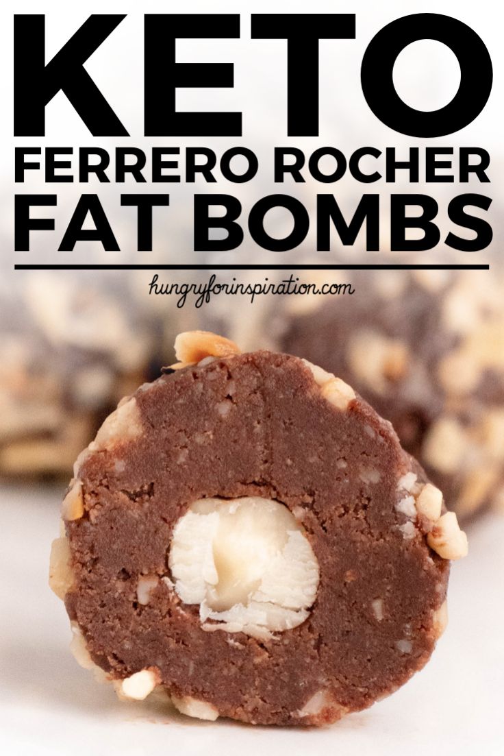 Healthy No Bake Ferrero Rocher Keto Fat Bombs (Keto Dessert, Low Carb Desserts, Keto Snacks) - Paleo & Vegan
