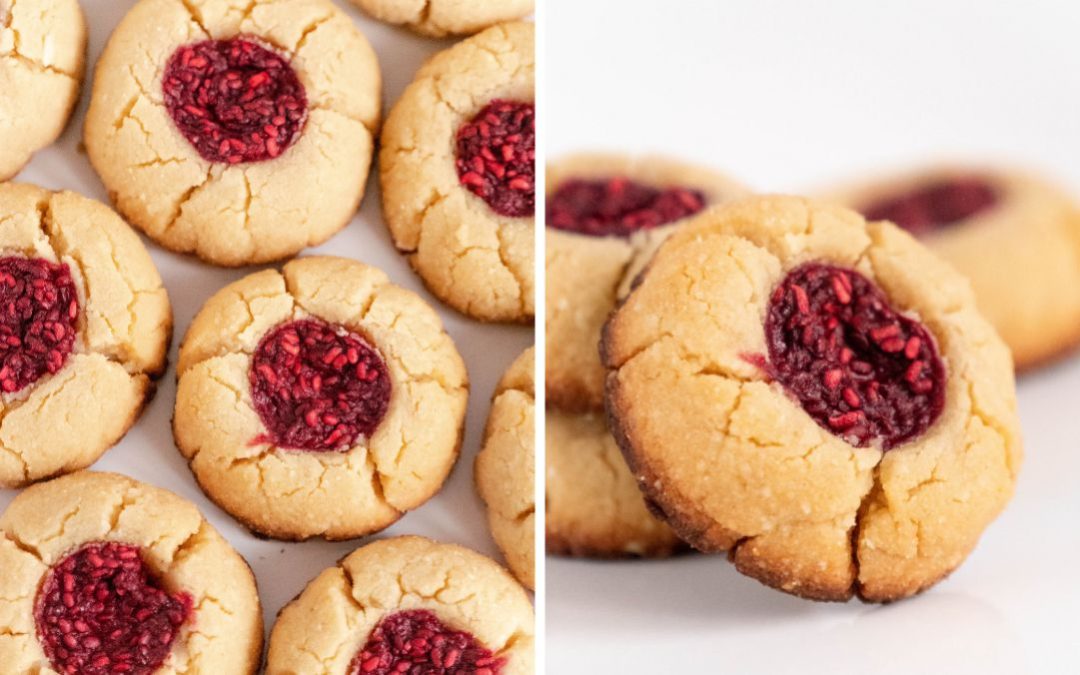 Keto Jam Thumbprint Cookies (Keto Christmas Cookies)