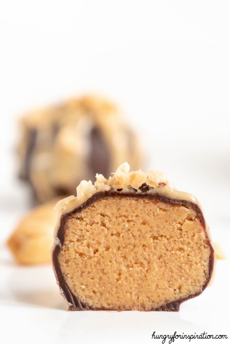 Chocolate-Covered Peanut Butter Keto Fat Bombs (Super Easy Keto Snack Or Keto Dessert)