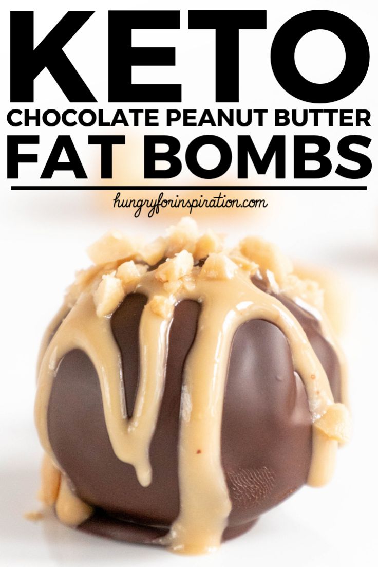 Chocolate-Covered Keto Peanut Butter Fat Bombs (Keto Fat Bombs) ⎮ hungryforinspiration.com