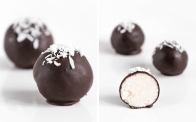 Chocolate-Covered Coconut Keto Fat Bombs (Paleo & Vegan)