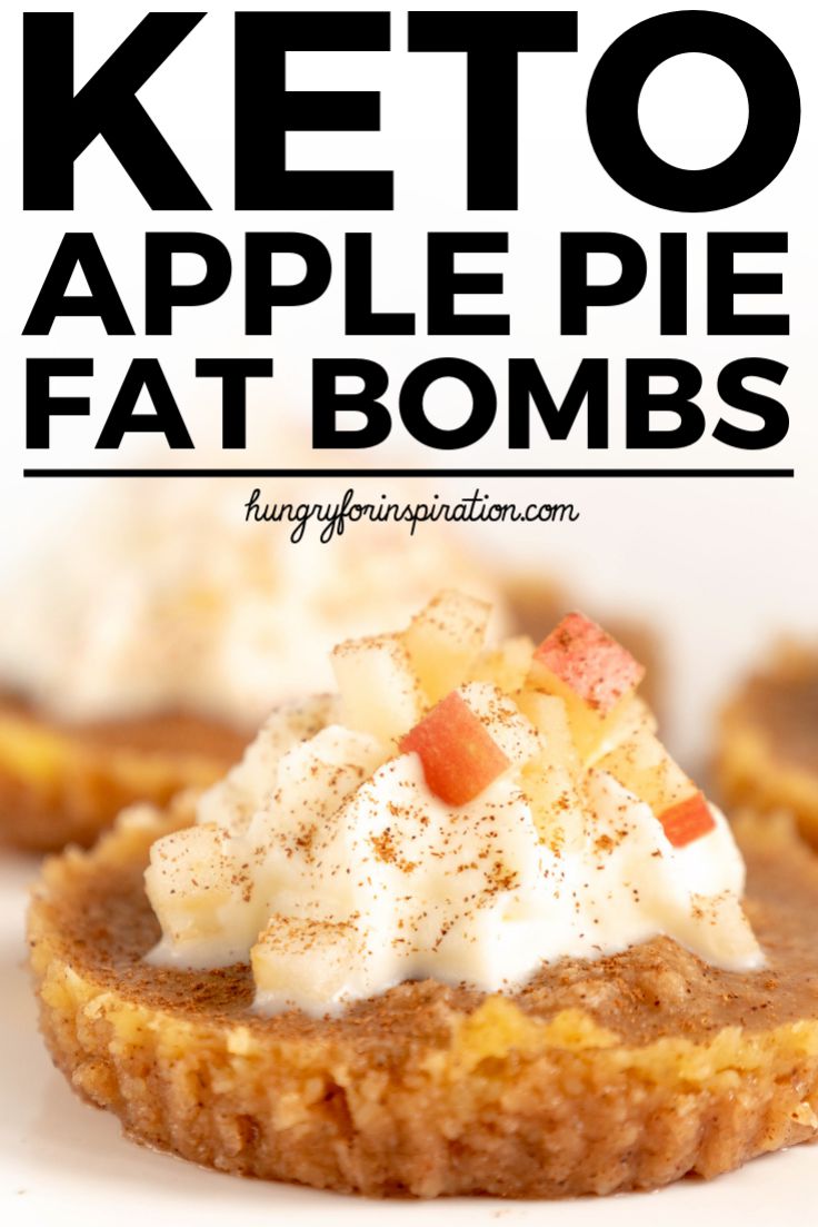 Mini No Bake Keto Apple Pie Fat Bombs