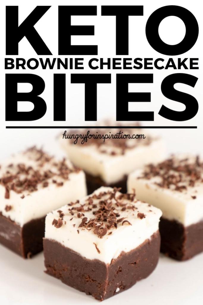 No Bake Keto Brownie Cheesecake Bites - Hungry For Inspiration