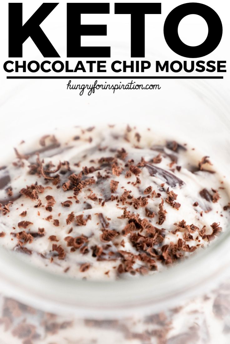 Keto Chocolate Chip Mascarpone Mousse (Stracciatella Mousse)