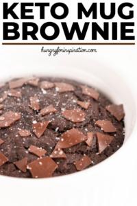 Healthy Sugar-Free Keto Mug Brownie - Hungry For Inspiration