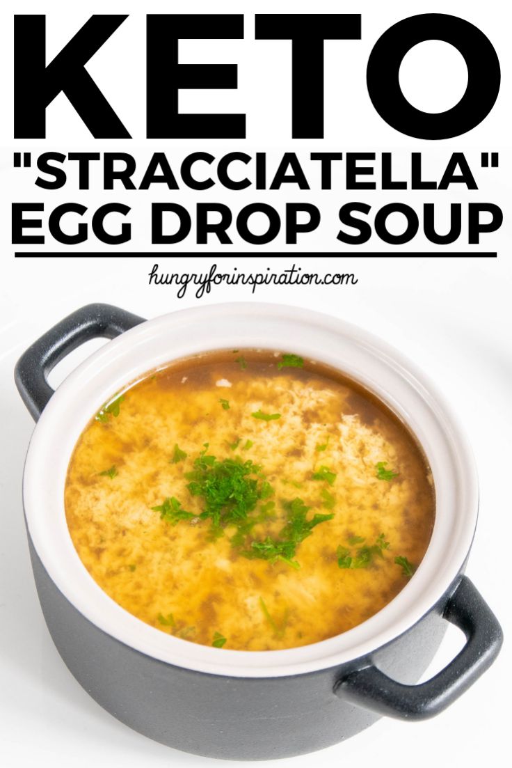 Keto "Stracciatella" Italian Egg Drop Soup