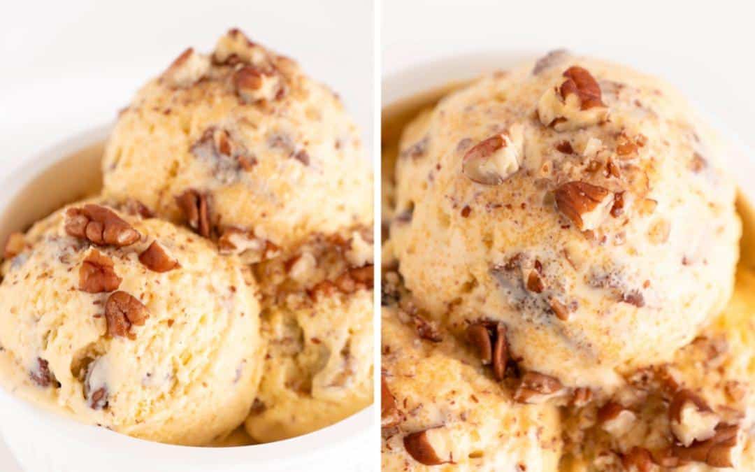 Keto Butter Pecan Ice Cream (Low Carb)
