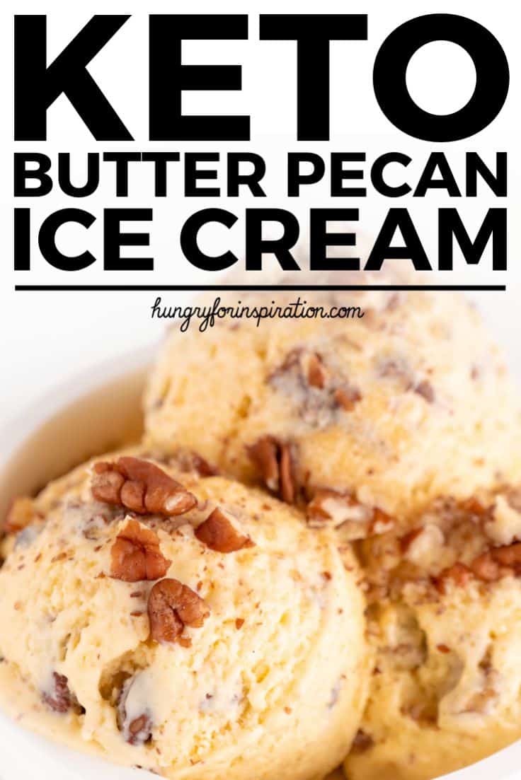 Creamy Keto Butter Pecan Ice Cream