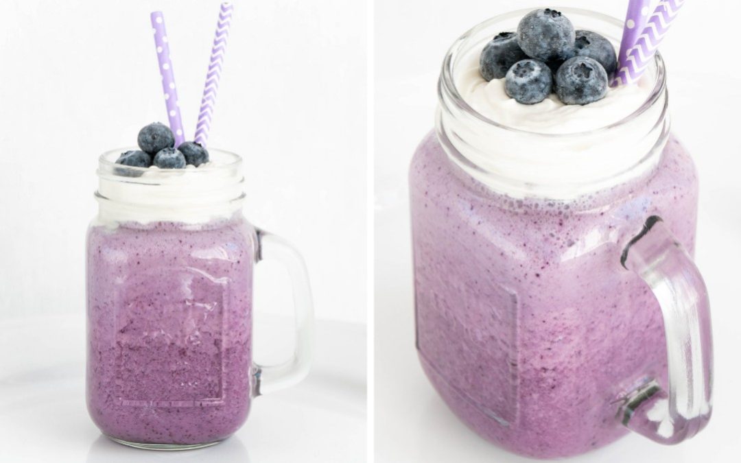 Super Easy Keto Blueberry Milkshake
