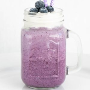 Super Easy Keto Blueberry Milkshake | Hungry For Inspiration