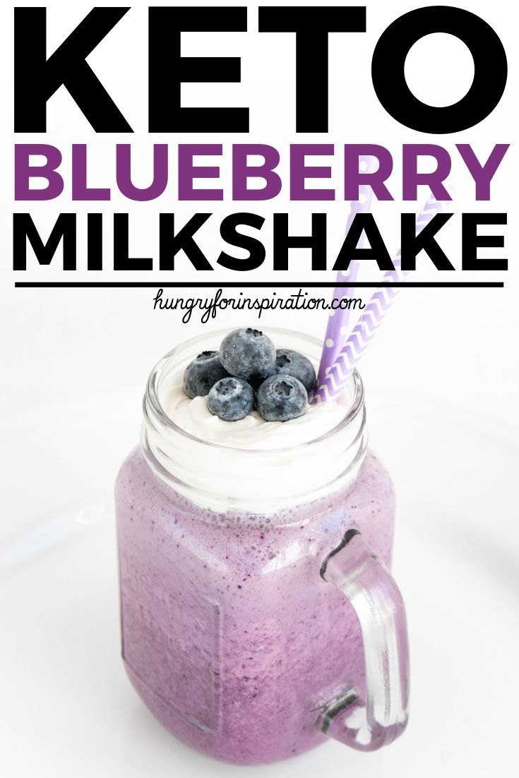 Keto Blueberry Milkshake