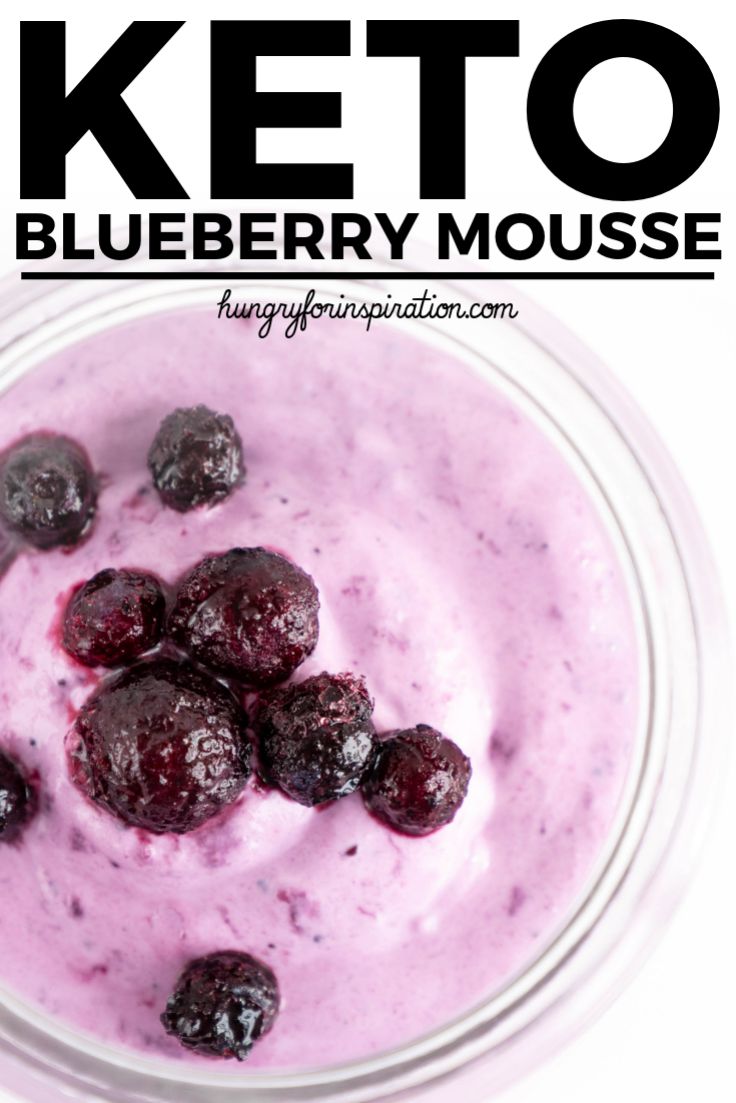 Sugar-Free Keto Blueberry Mousse