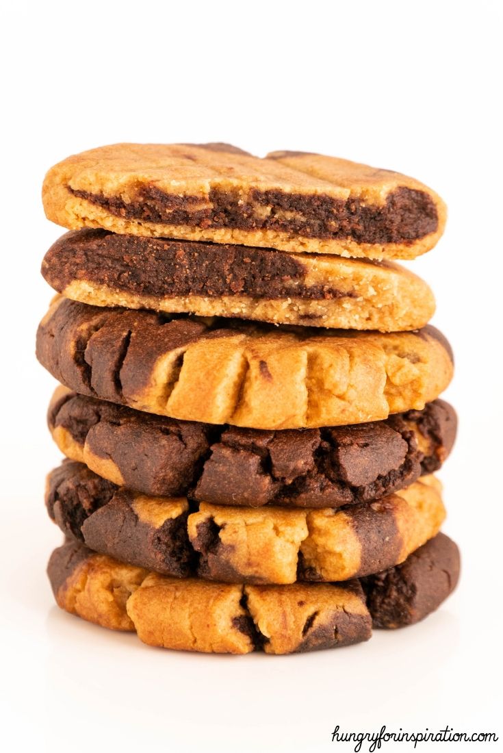 Keto Peanut Butter & Chocolate Swirl Cookies