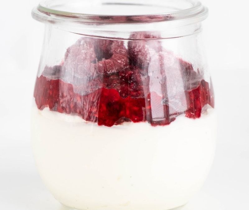 No Bake Keto Raspberry Cheesecake In A Jar