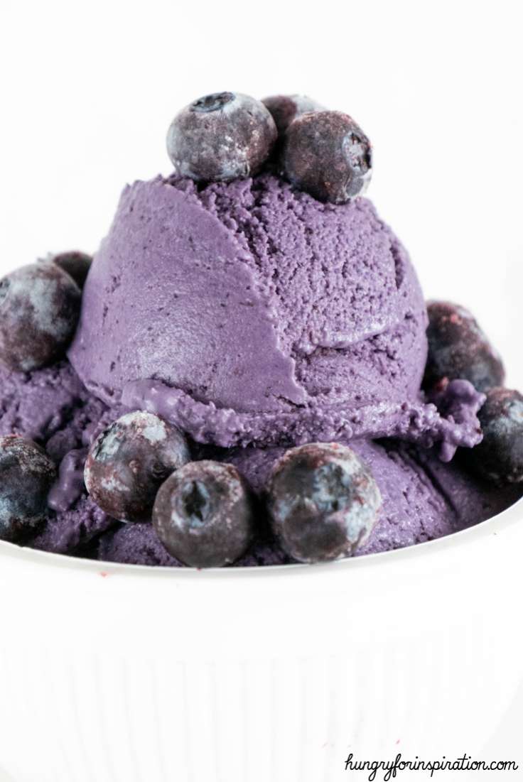 Sugar Free Keto Blueberry Ice Cream