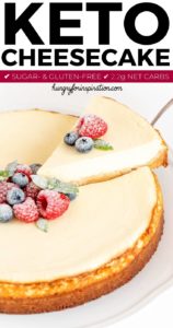 Heavenly Sugar Free Keto Cheesecake Recipe | Hungry For Inspiration
