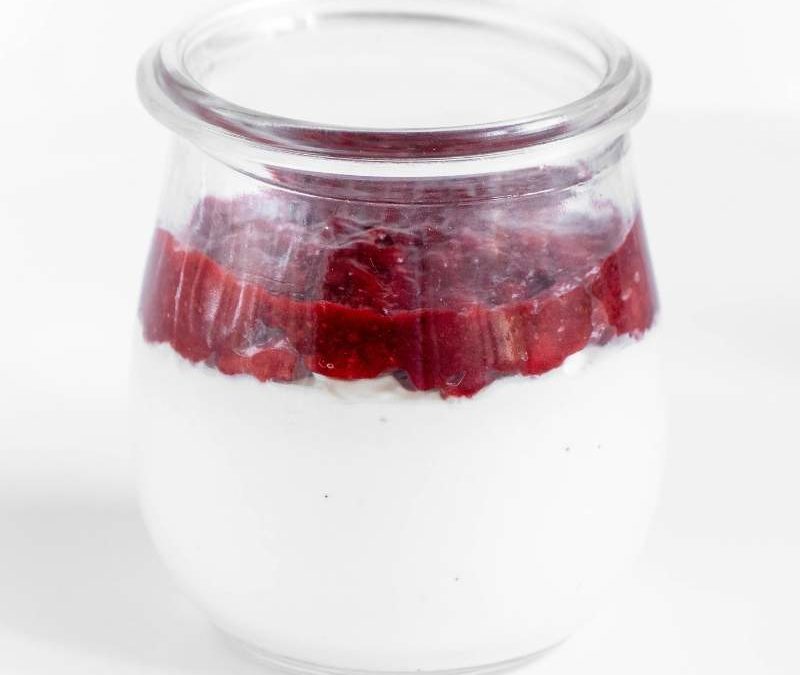 Easy Keto Strawberry Cheesecake In A Jar