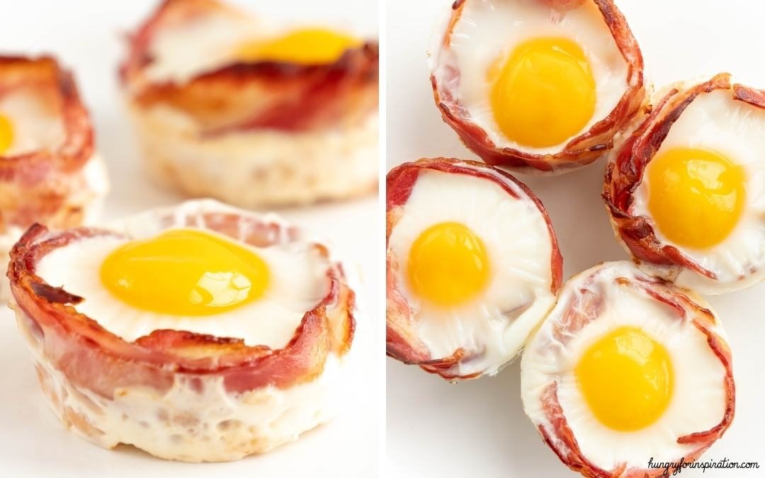 Yummy Keto Bacon and Egg Cups for Breakfast Desktop Featured Image