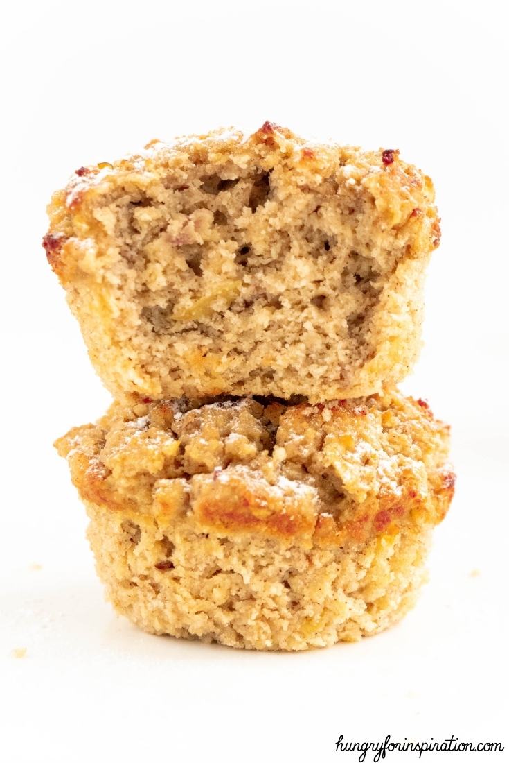 Easy Keto Apple Cinnamon Muffins with Almond Flour and Coconut Flour Bloc Pic 2