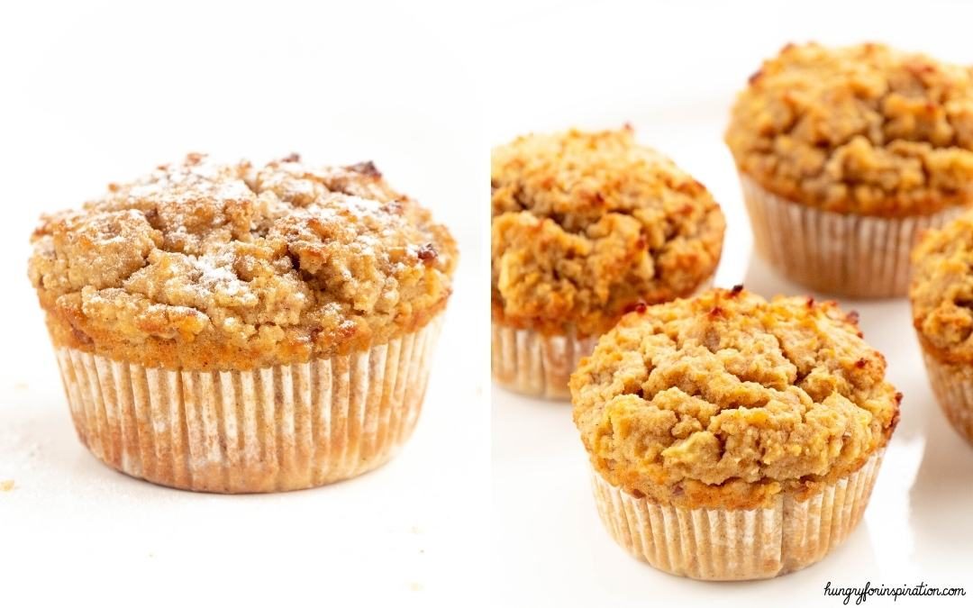 Easy Keto Apple Cinnamon Muffins with Almond Flour and Coconut Flour Desktop Featured Image
