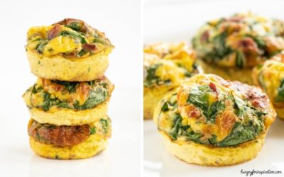 Keto Bacon & Spinach Egg Muffins