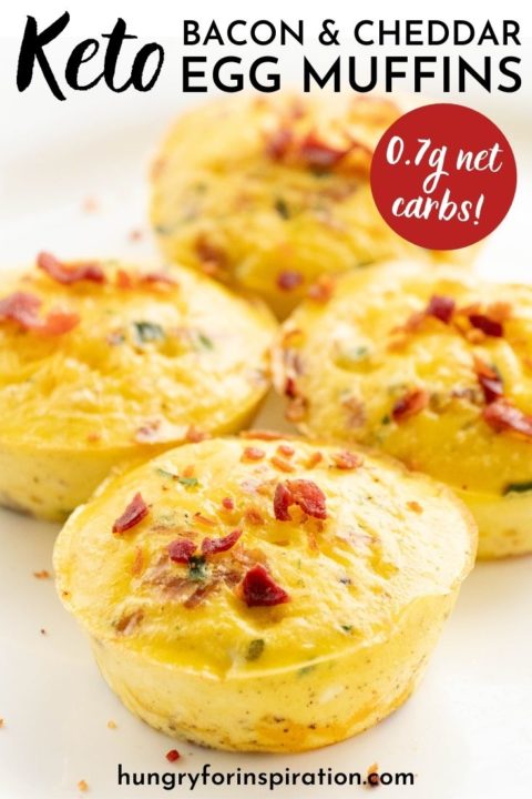 Super Easy Keto Bacon & Cheddar Egg Muffins