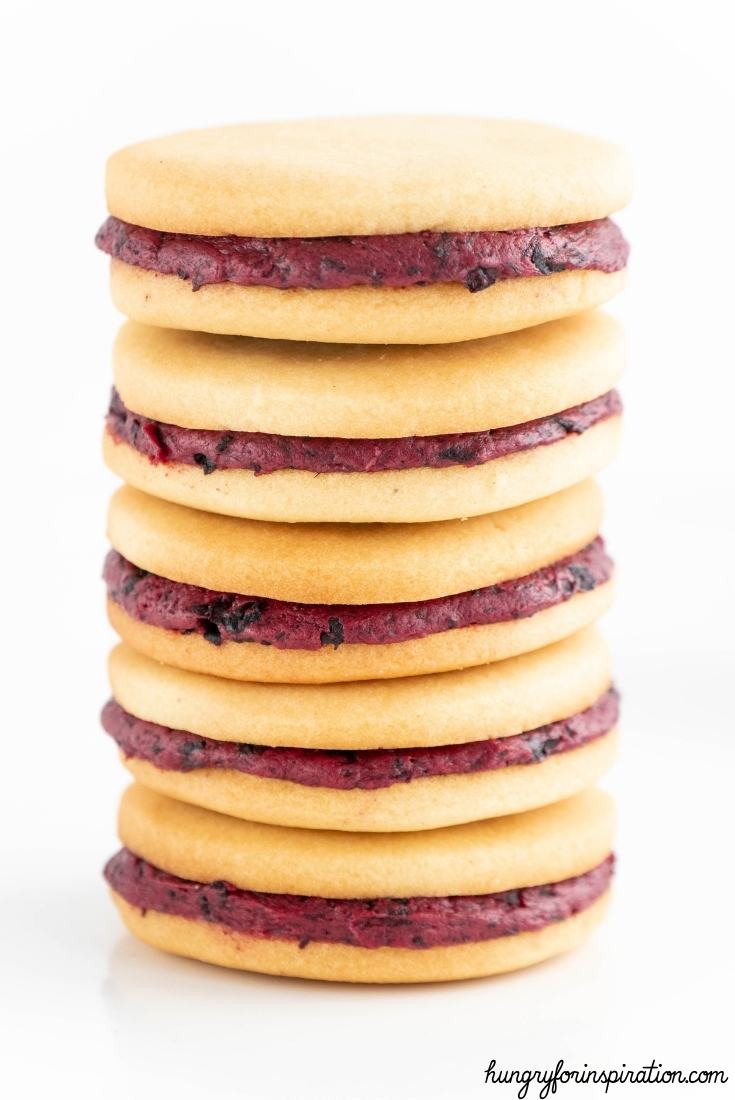 Sugar-Free Keto Blueberry Sandwich Cookies without Flour Bloc Pic 3