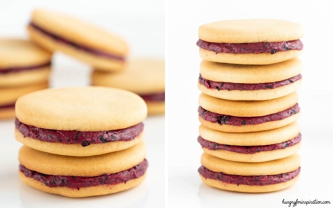 Sugar-Free Keto Blueberry Sandwich Cookies without Flour Desktop Featured Image