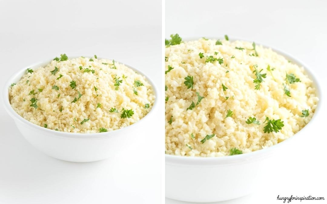 Easy and Quick Selfmade Keto Low Carb Cauliflower Rice Desktop Featured Image