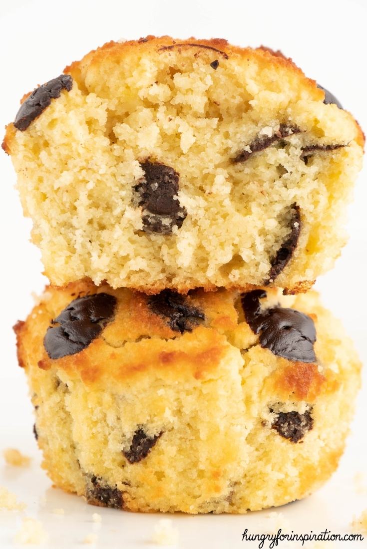 Super Easy Keto Chocolate Chip Muffins without Sugar and without Flour Bloc Pic 1