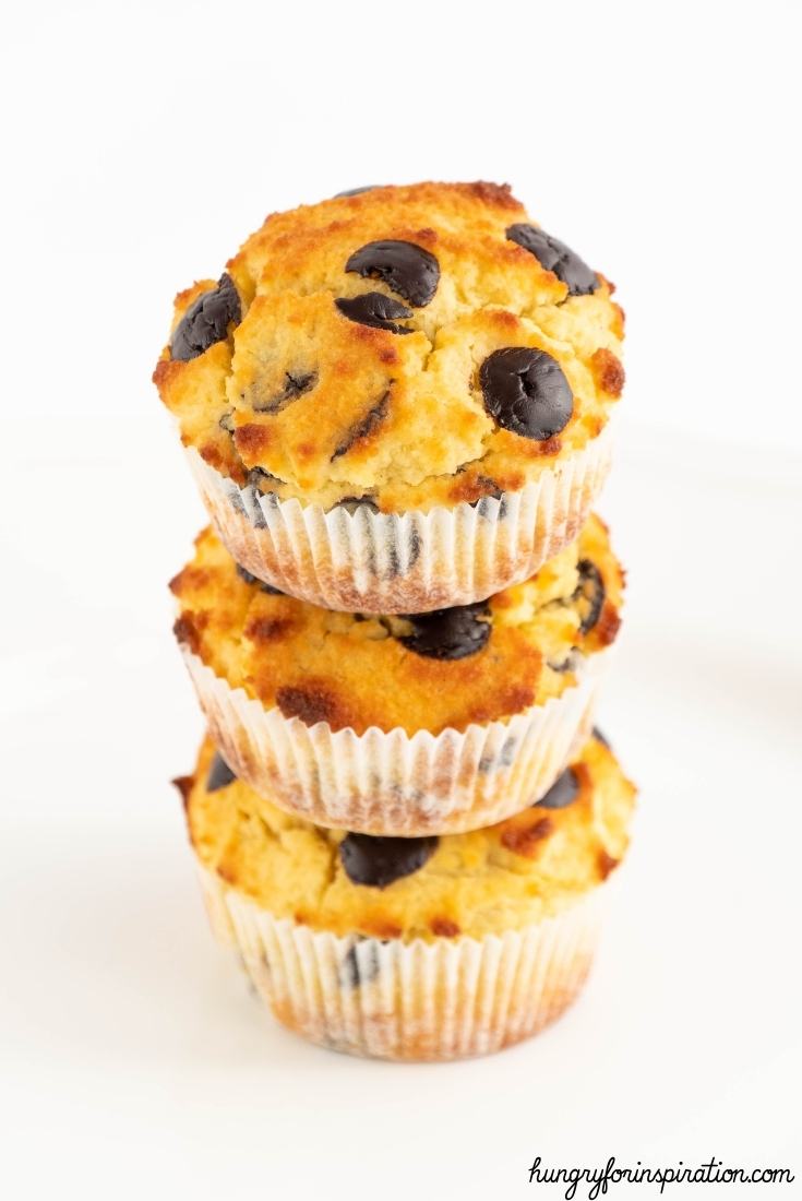 Super Easy Keto Chocolate Chip Muffins without Sugar and without Flour Bloc Pic 4