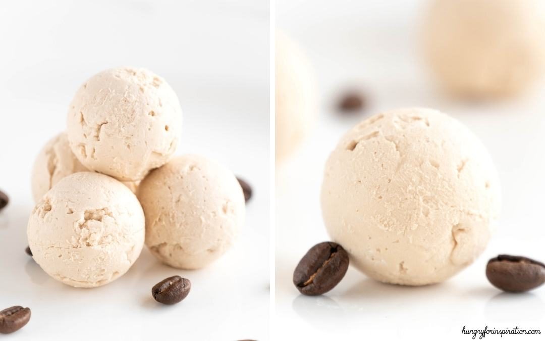 Easy Creamy Keto Iced Coffee Fat Bombs without Sugar Desktop Featured Image