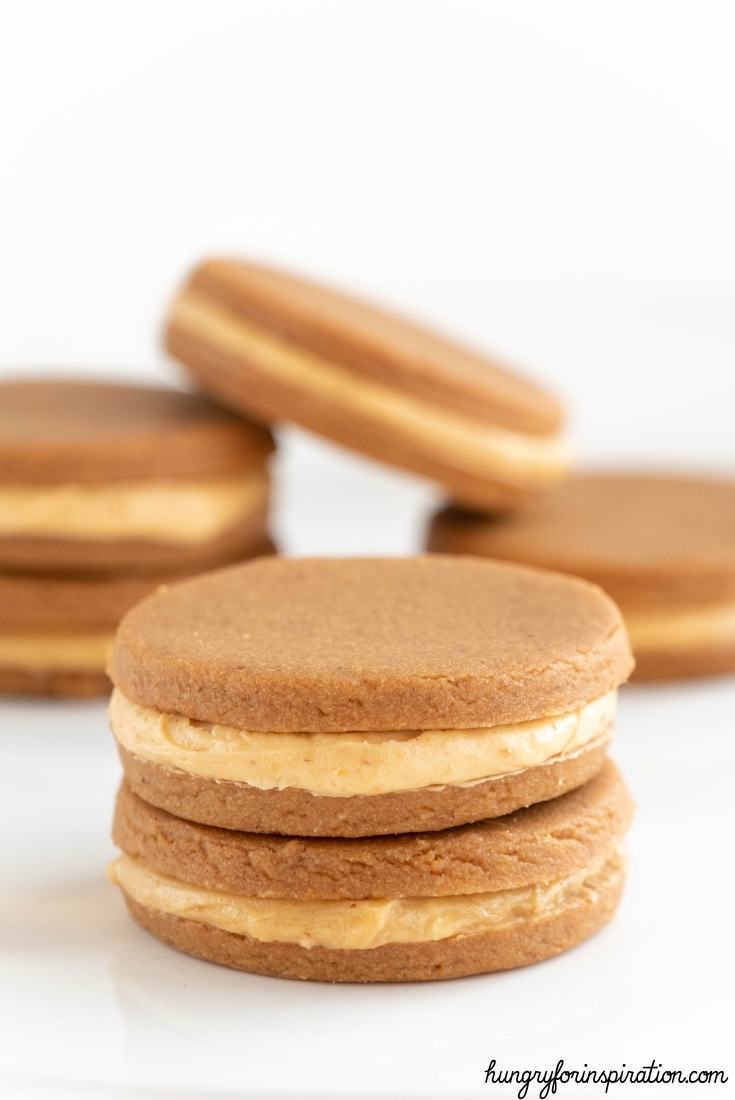 Keto Peanut Butter Sandwich Cookies without Sugar