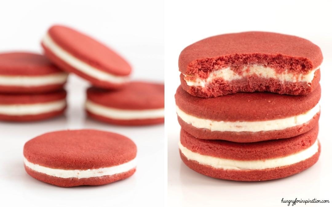 Keto Red Velvet Sandwich Cookies without Sugar Desktop Featured Image