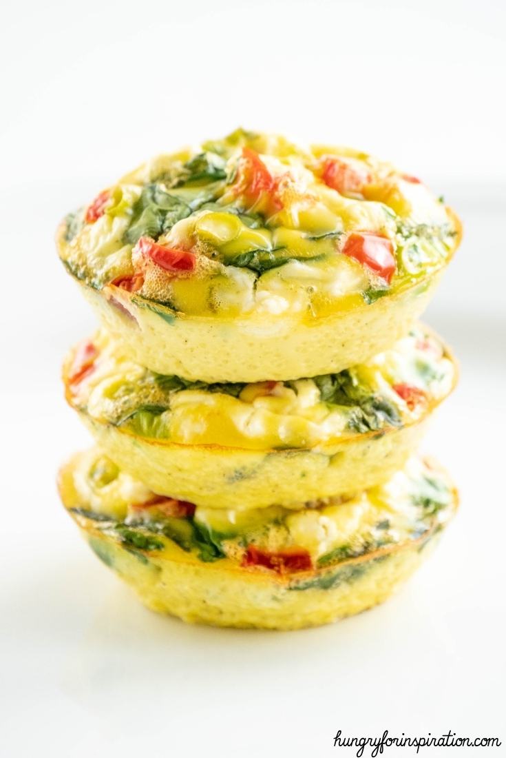 Easy Keto Spinach, Feta & Tomato Egg Muffins for Breakfast Bloc Pic 2