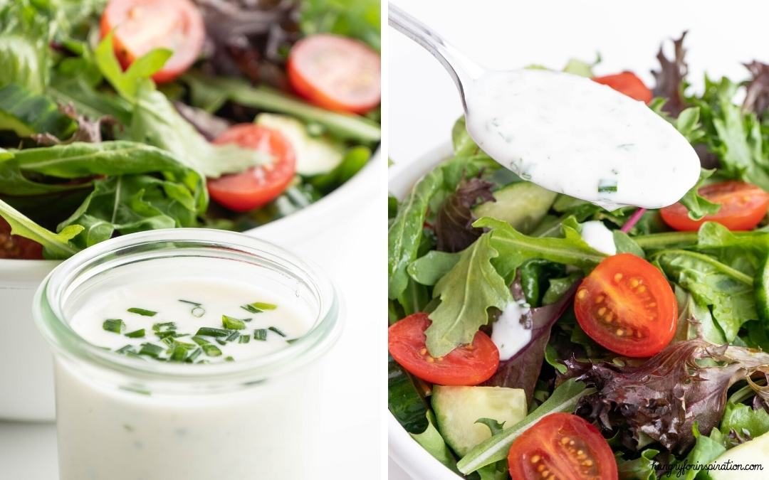 Easy Keto Yogurt Salad Dressing without Sugar Desktop Featured Image