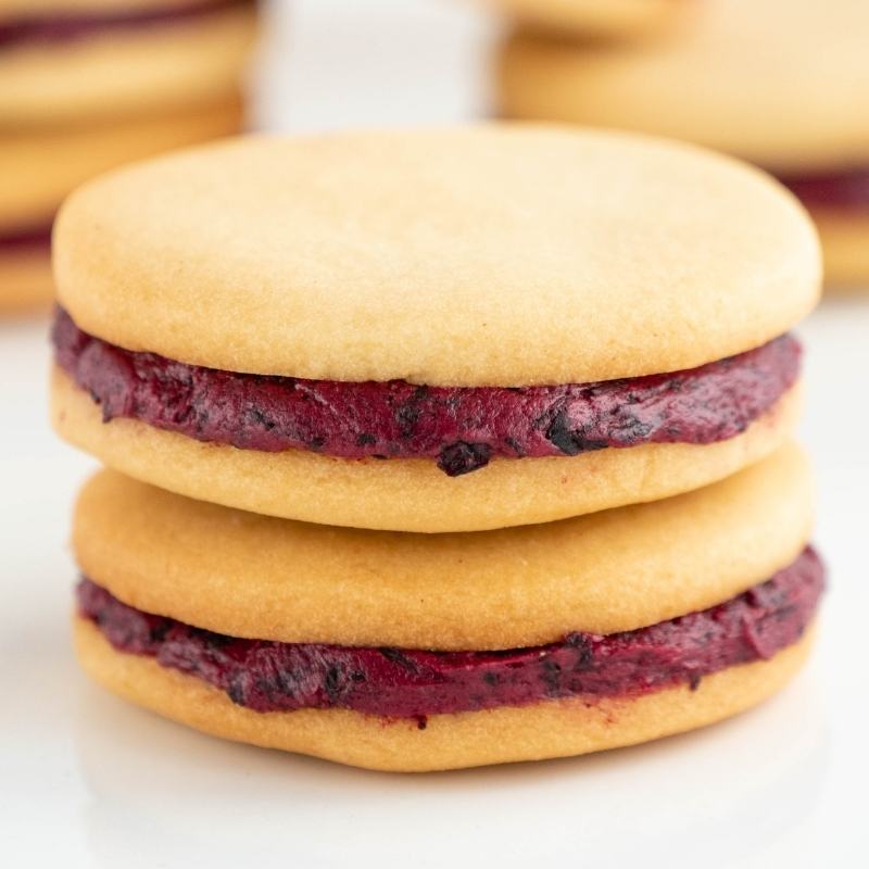 Sugar-Free Keto Blueberry Sandwich Cookies without Flour Mobile Featured Image