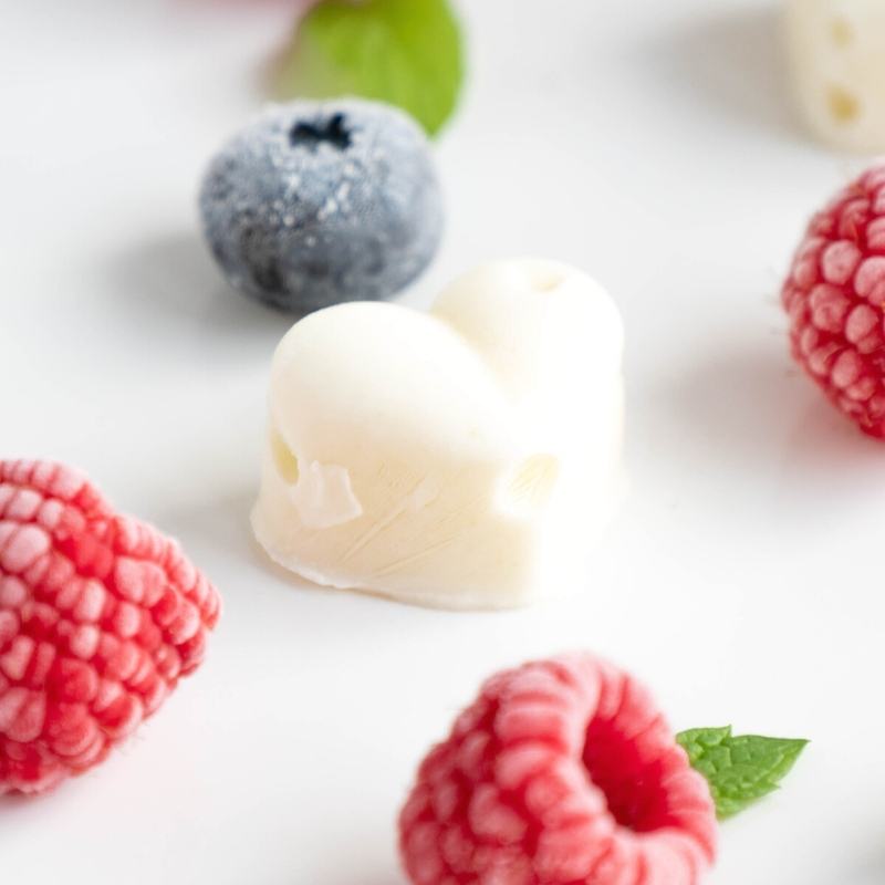 Super Easy Keto Frozen Yogurt Bites without Sugar Mobile Featured Image