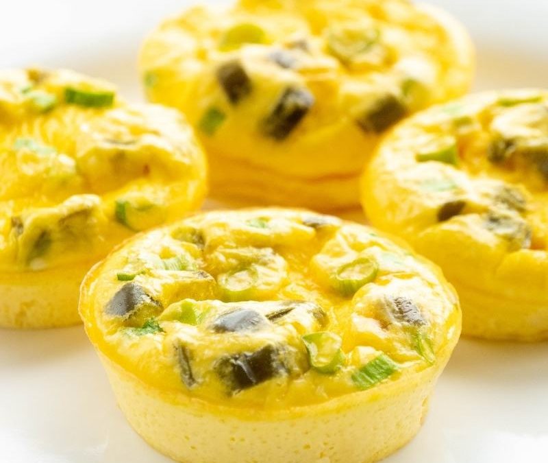 Easy Keto Jalapeño Popper Egg Muffins for a ketogenic Breakfast Mobile Featured Image