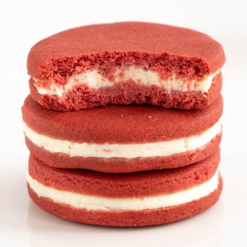Keto Red Velvet Sandwich Cookies without Sugar Mobile Featured Image