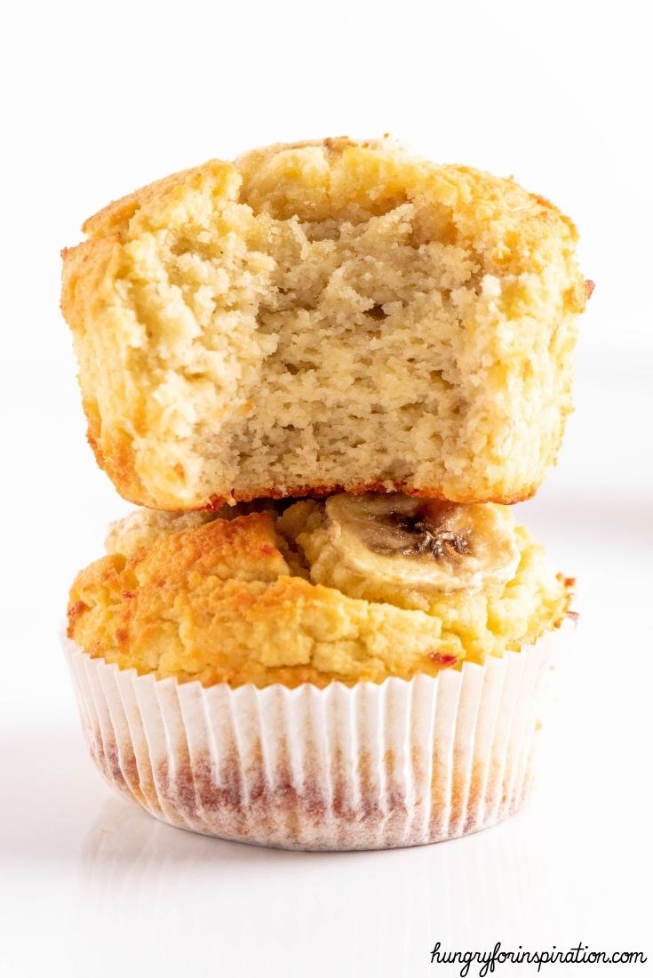 Easy Sugar-Free Keto Low Carb Banana Muffins with Real Bananas, Almond & Coconut Flour Bloc Pic 3