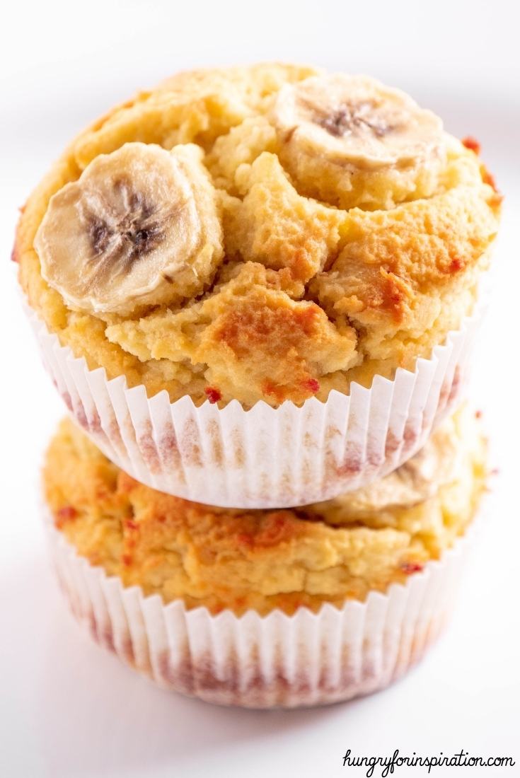 Easy Sugar-Free Keto Low Carb Banana Muffins with Real Bananas, Almond & Coconut Flour Bloc Pic 4